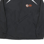 SPORT TEK Mens Black & White Tiger Lines Logo Zip Jacket M Polyester Blend Plain