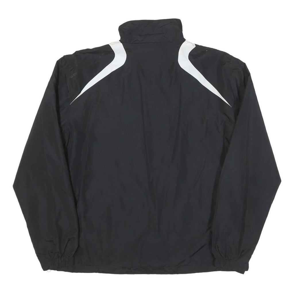 SPORT TEK Mens Black & White Tiger Lines Logo Zip Jacket M Polyester Blend Plain