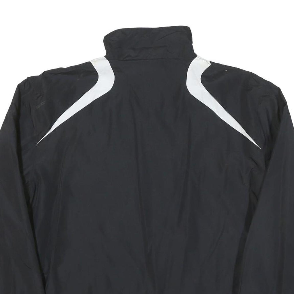 SPORT TEK Mens Black & White Tiger Lines Logo Zip Jacket M Polyester Blend Plain