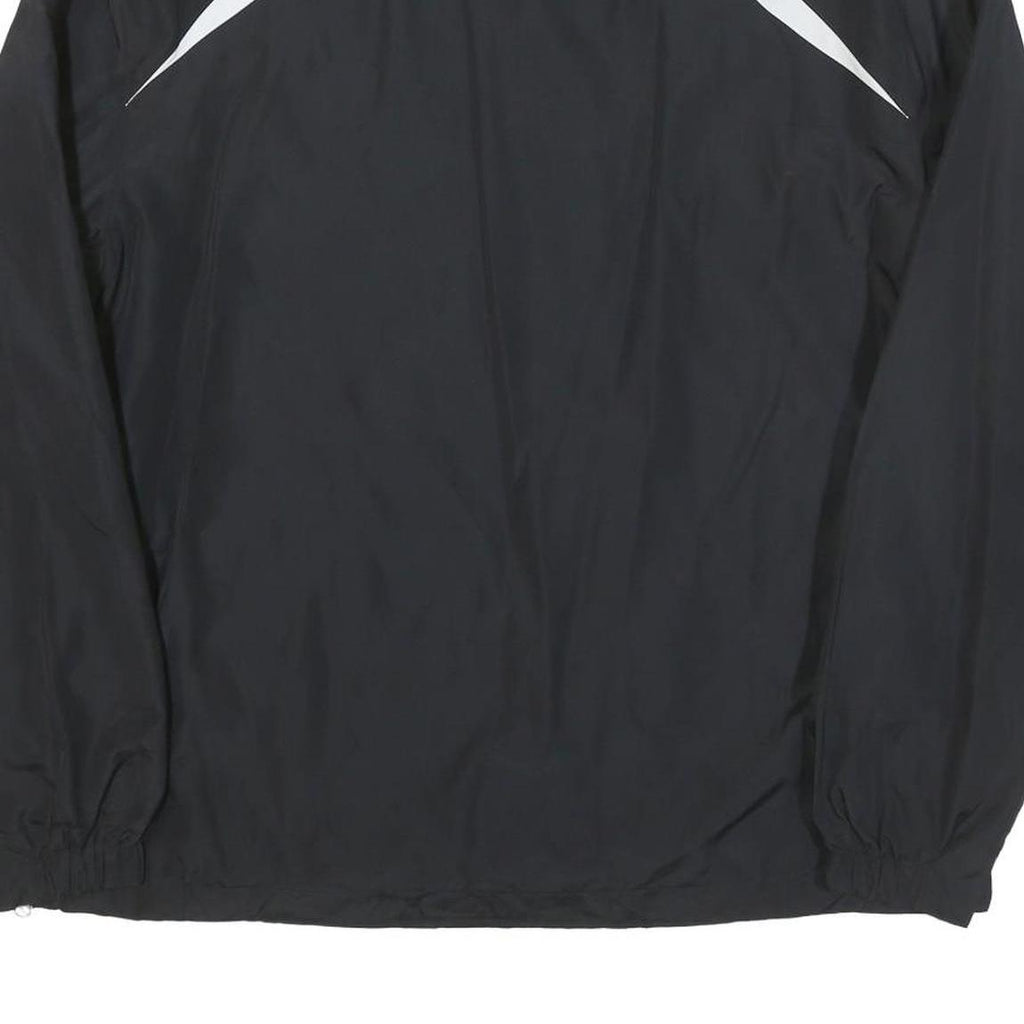 SPORT TEK Mens Black & White Tiger Lines Logo Zip Jacket M Polyester Blend Plain