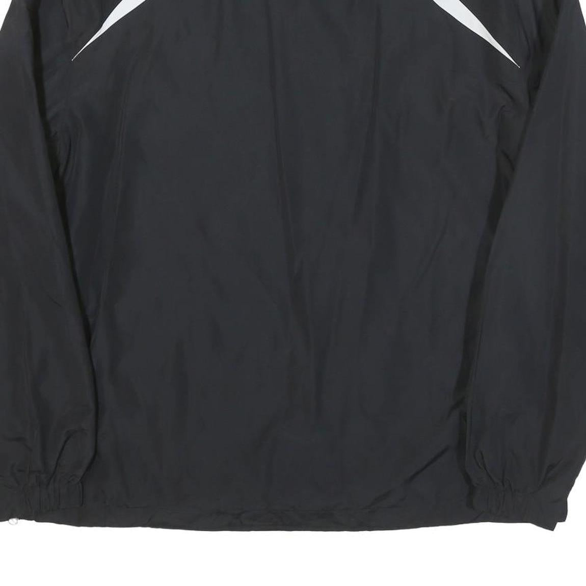 SPORT TEK Mens Black & White Tiger Lines Logo Zip Jacket M Polyester Blend Plain