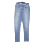 LEVI'S Womens Slim Blue Denim Light W26 L27 Zip Jeans Classic Fit Stylish