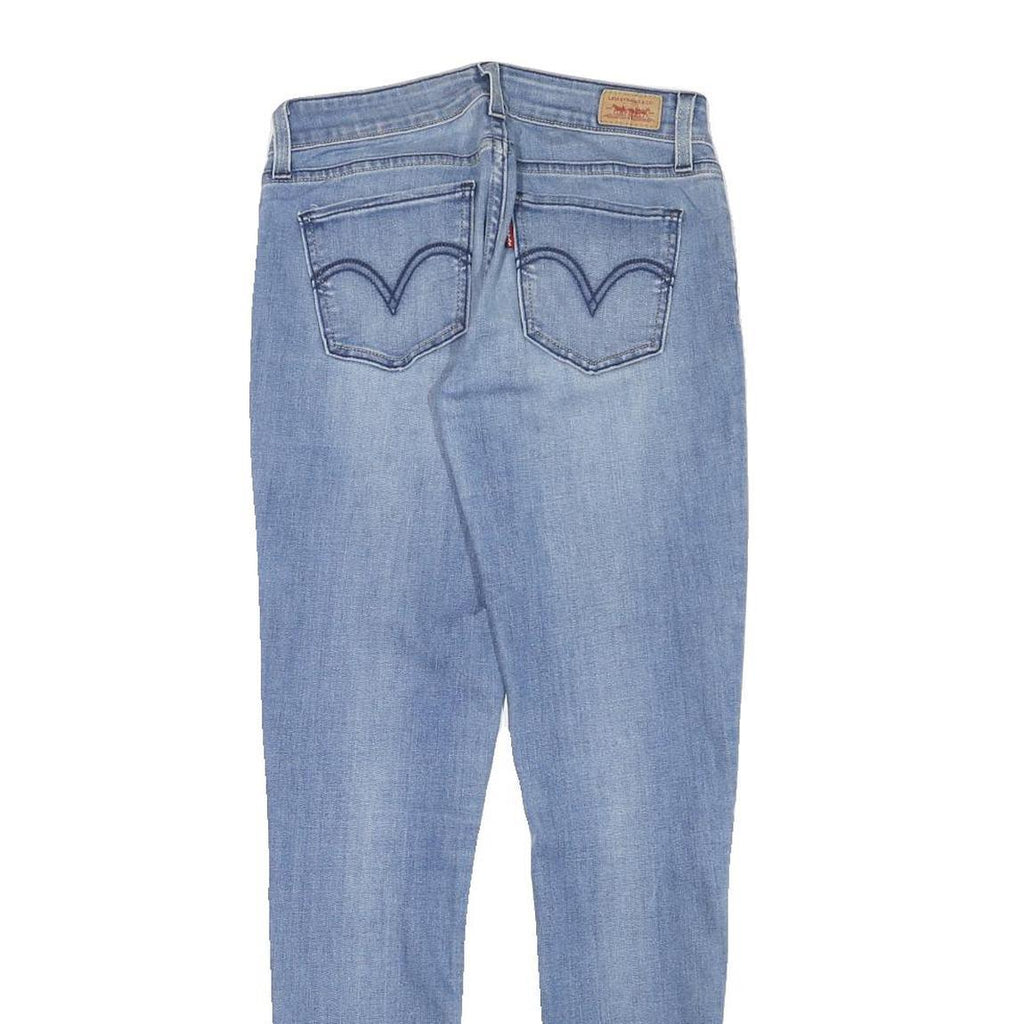 LEVI'S Womens Slim Blue Denim Light W26 L27 Zip Jeans Classic Fit Stylish