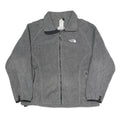 THE NORTH FACE Womens Grey Jacket L Polyester Blend Plain Zip Warm Casual