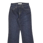 LEVI'S 512 Bootcut Womens Jeans Blue Slim Denim Woven W25 L28 Stylish Fit