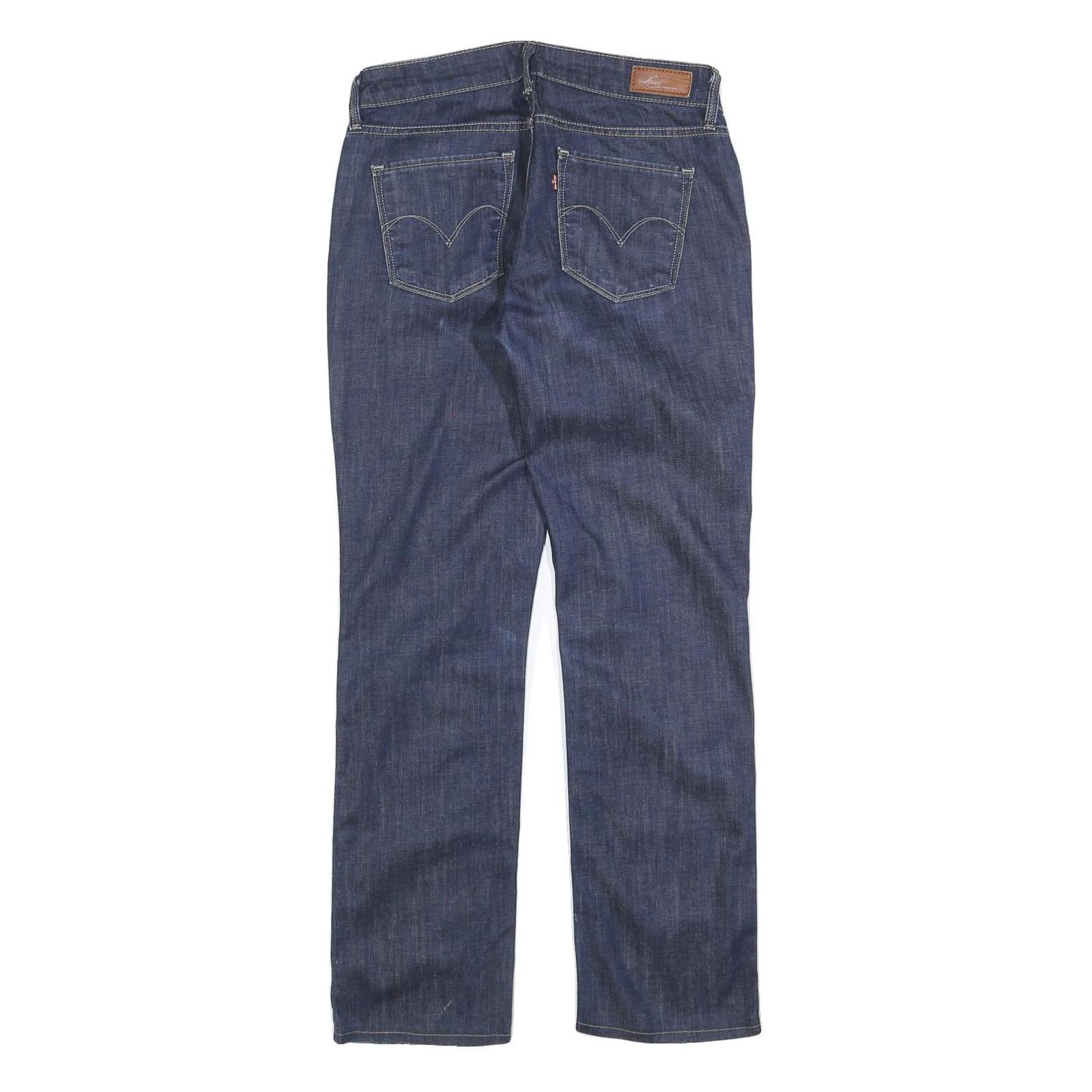 LEVI'S Womens Slim Blue Denim Slim Straight Jeans W26 L29 Classic Cotton Blend