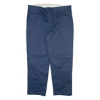 DICKIES 874 Workwear Mens Trousers Blue Regular Tapered W42 L30