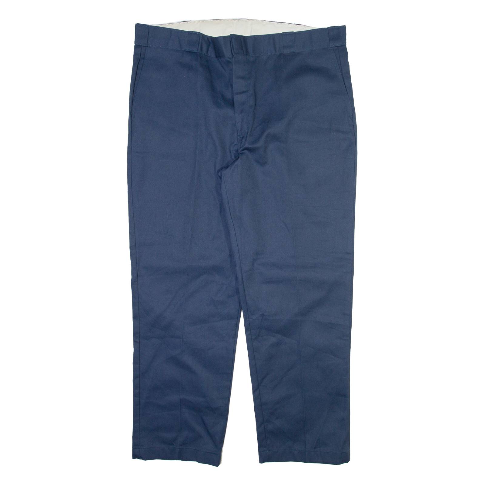 DICKIES 874 Workwear Mens Trousers Blue Regular Tapered W42 L30