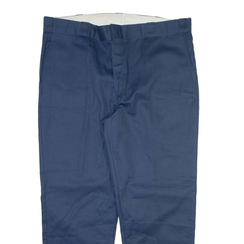 DICKIES 874 Workwear Mens Trousers Blue Regular Tapered W42 L30