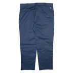 DICKIES 874 Workwear Mens Trousers Blue Regular Tapered W42 L30