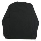 WRANGLER Mens Black Long Sleeve Crew Neck Pocket T-Shirt L Cotton