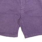 EDWIN Mens Shorts Purple M W30 Cotton Blend Casual Classic Plain with Pockets
