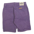 EDWIN Mens Shorts Purple M W30 Cotton Blend Casual Classic Plain with Pockets