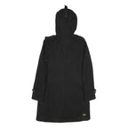 G-STAR Mens Black Wool Blend Hooded Button Jacket S Wool Blend Hooded Coat