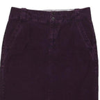 JIGSAW Womens Purple Cotton Blend Pencil Knee Length Corduroy Skirt Size M