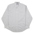 NAUTICA Mens White & Black Check Shirt 2XL Button-Down Collar Long Sleeve