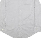 NAUTICA Mens White & Black Check Shirt 2XL Button-Down Collar Long Sleeve
