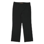 CEST CA Womens Black Regular Fit Straight Leg Trousers W29 L25 Polyester Blend