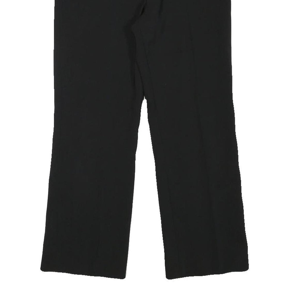 CEST CA Womens Black Regular Fit Straight Leg Trousers W29 L25 Polyester Blend
