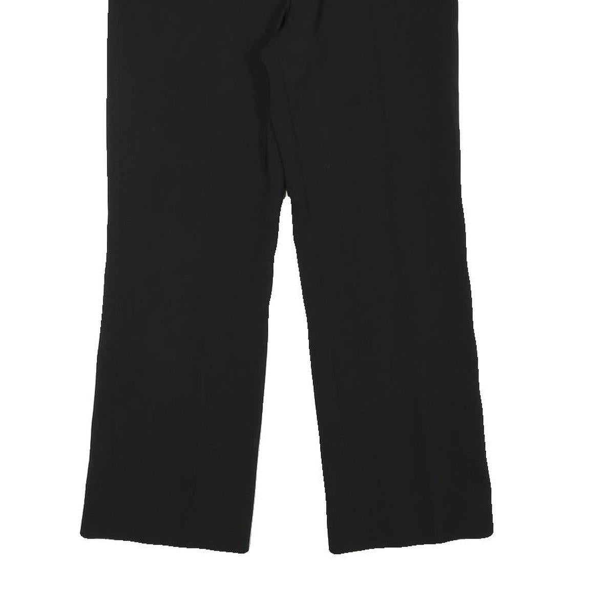 CEST CA Womens Black Regular Fit Straight Leg Trousers W29 L25 Polyester Blend