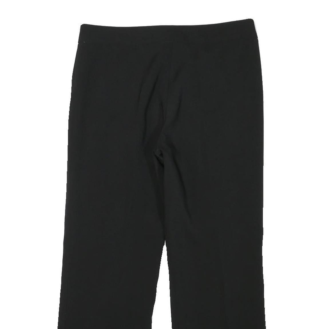 CEST CA Womens Black Regular Fit Straight Leg Trousers W29 L25 Polyester Blend