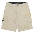 DICKIES Mens Shorts Beige Cotton Blend Cargo XL W32 Work Utility Casual
