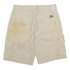 DICKIES Mens Shorts Beige Cotton Blend Cargo XL W32 Work Utility Casual