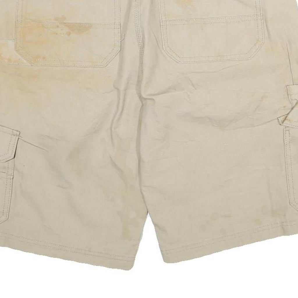 DICKIES Mens Shorts Beige Cotton Blend Cargo XL W32 Work Utility Casual