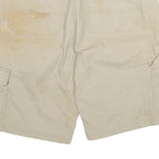 DICKIES Mens Shorts Beige Cotton Blend Cargo XL W32 Work Utility Casual