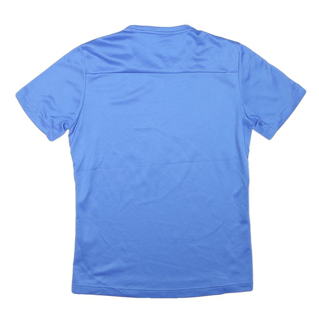 ADIDAS Mens Blue & Yellow B.A.A. 5K Graphic T-Shirt XS Short Sleeve Crew Neck