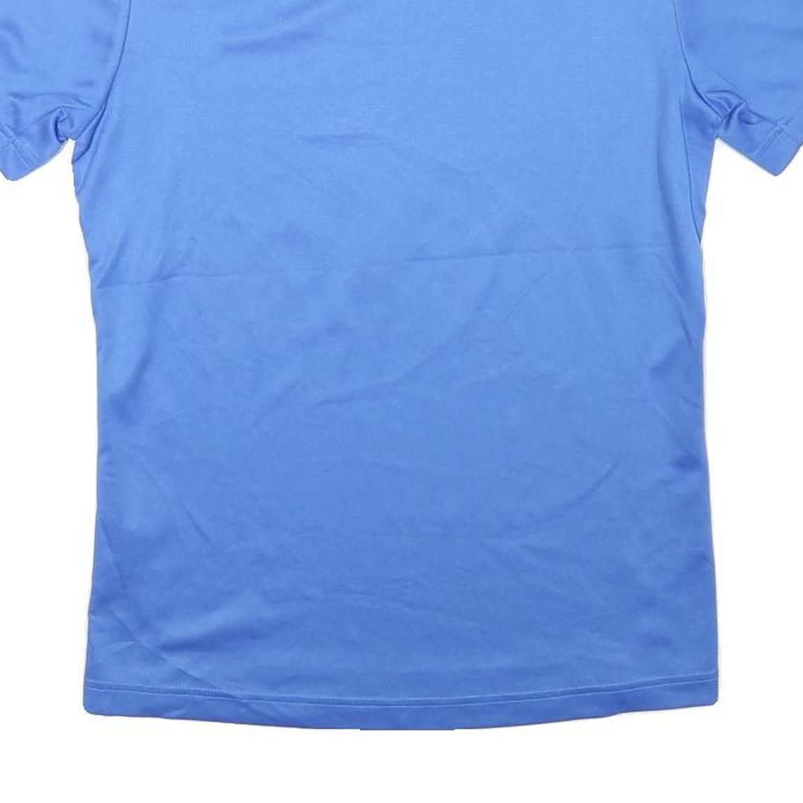 ADIDAS Mens Blue & Yellow B.A.A. 5K Graphic T-Shirt XS Short Sleeve Crew Neck