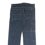 DICKIES Mens Jeans Blue Regular Straight Denim Medium W34 L30 Workwear