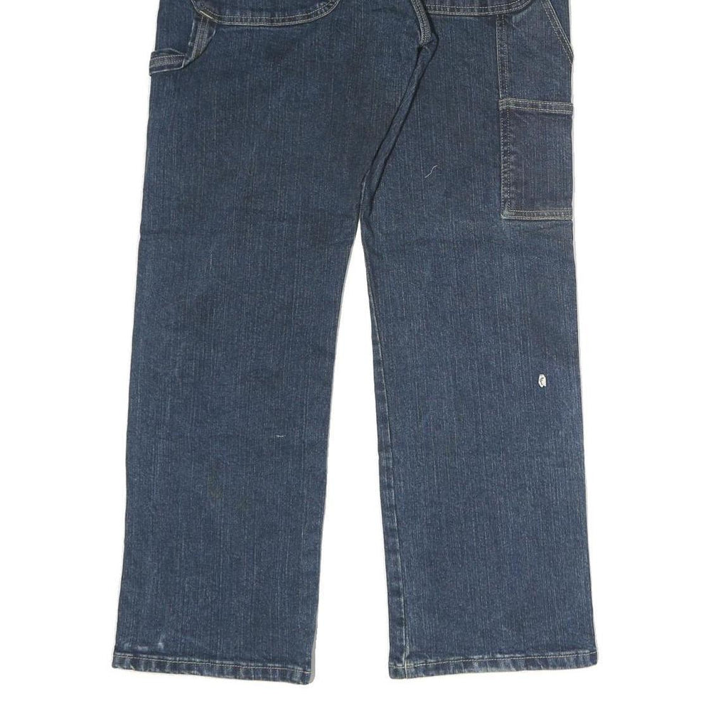 DICKIES Mens Jeans Blue Regular Straight Denim Medium W34 L30 Workwear