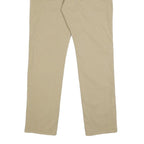 LEVI'S Mens Slim Beige Cotton Blend Slim Fit Zip Trousers W34 L31 Casual Wear