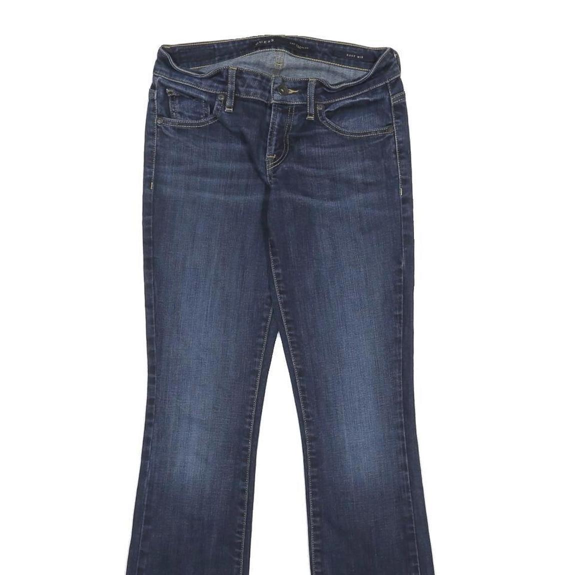 GUESS Womens Regular Fit Blue Denim Jeans Bootcut Cotton Blend W26 L32