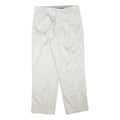 DOCKERS Mens White Relaxed Straight Trousers Cotton Blend W31 L28 Casual