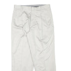 DOCKERS Mens White Relaxed Straight Trousers Cotton Blend W31 L28 Casual