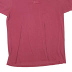 LACOSTE Womens Red Short Sleeve Plain Polo Shirt L Cotton Blend Classic Fit