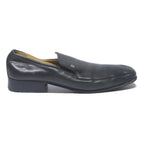 BALLY Mens Classic Slip-On Leather Shoes Black UK 7 Formal Elegant Loafers