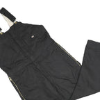 DICKIES Mens Black Cotton Blend Dungarees Regular Fit Long Leg L W42 L32