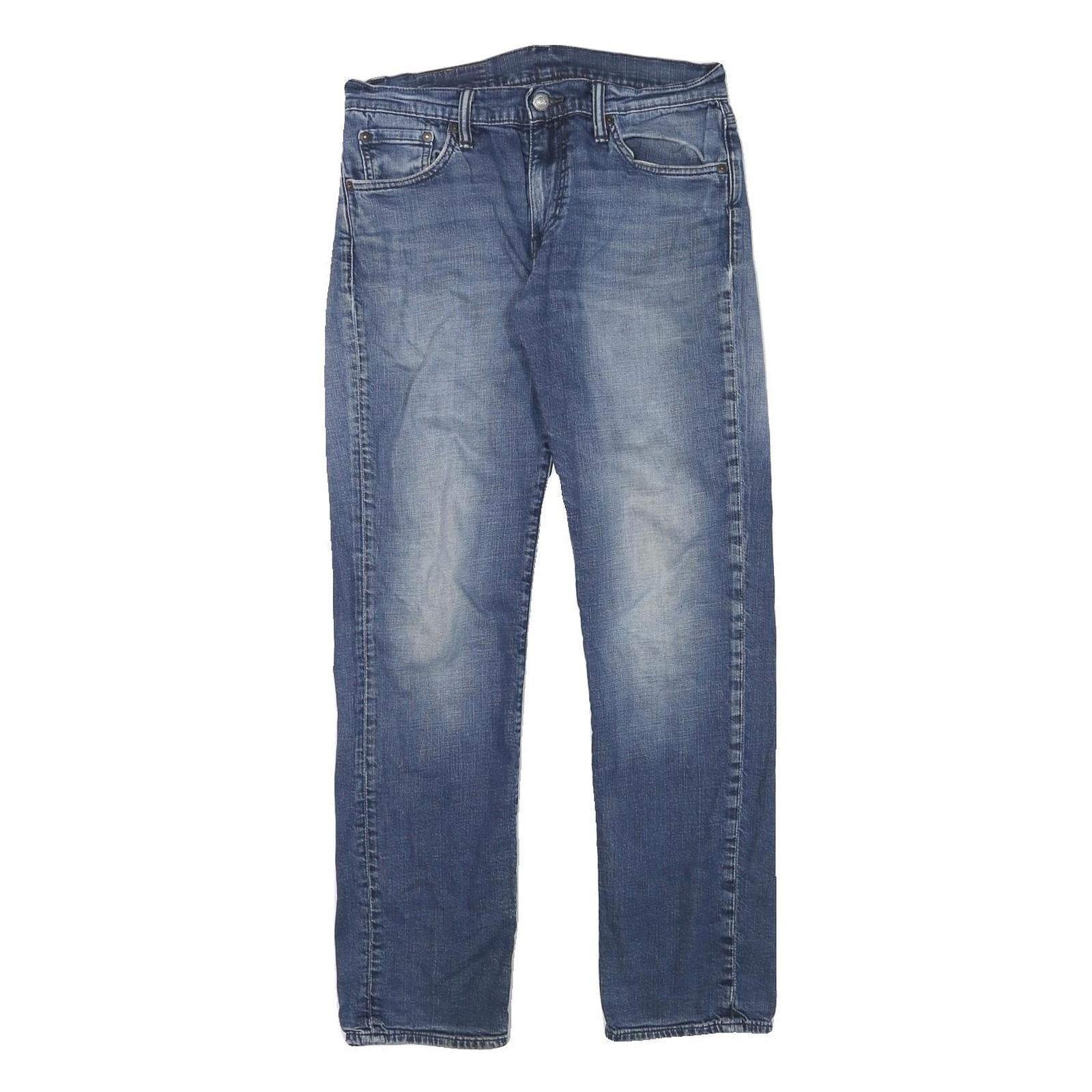 LEVI'S Mens Blue Regular Straight Denim Medium W30 L30 Classic Zip Jeans