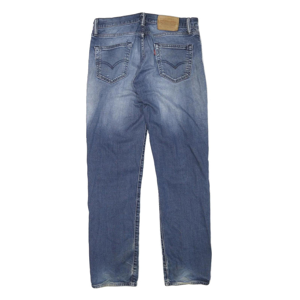 LEVI'S Mens Blue Regular Straight Denim Medium W30 L30 Classic Zip Jeans