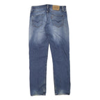 LEVI'S Mens Blue Regular Straight Denim Medium W30 L30 Classic Zip Jeans
