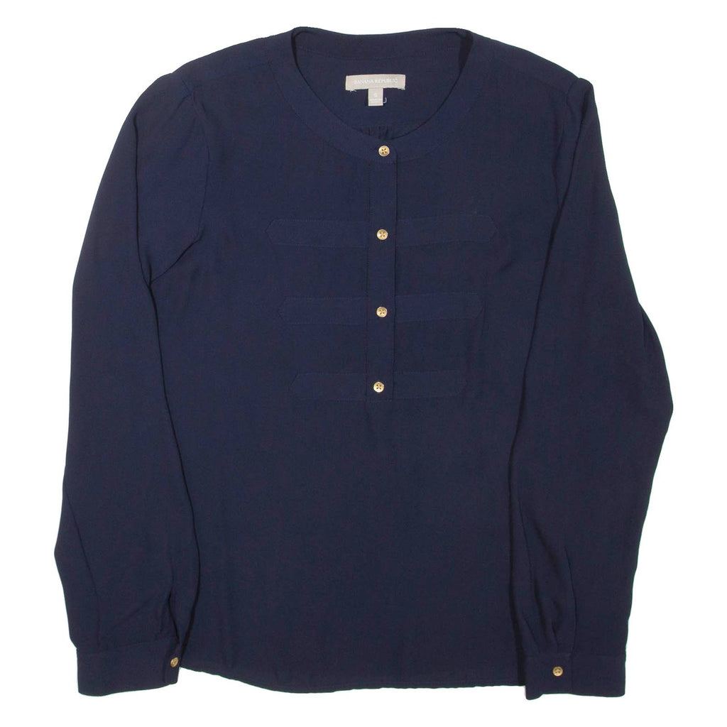 BANANA REPUBLIC Womens Blouse Blue Long Sleeve S