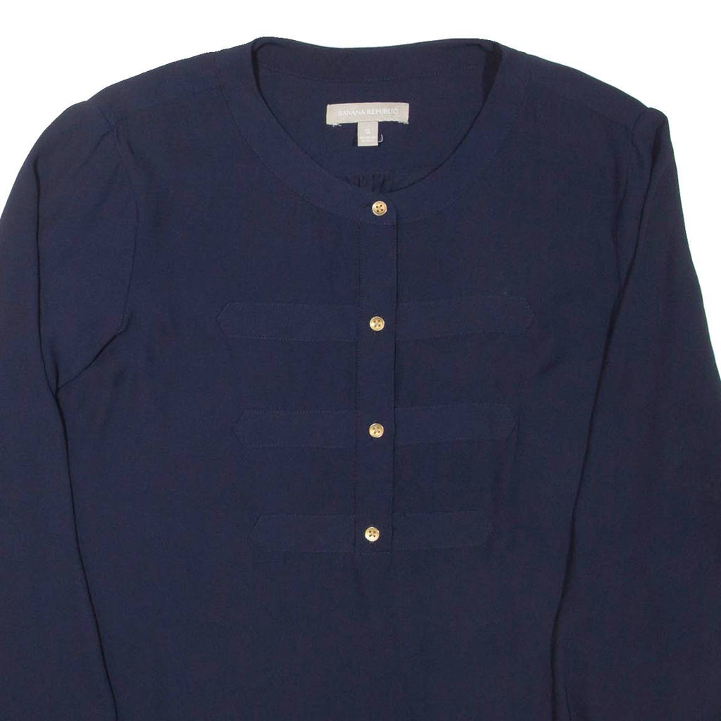 BANANA REPUBLIC Womens Blouse Blue Long Sleeve S