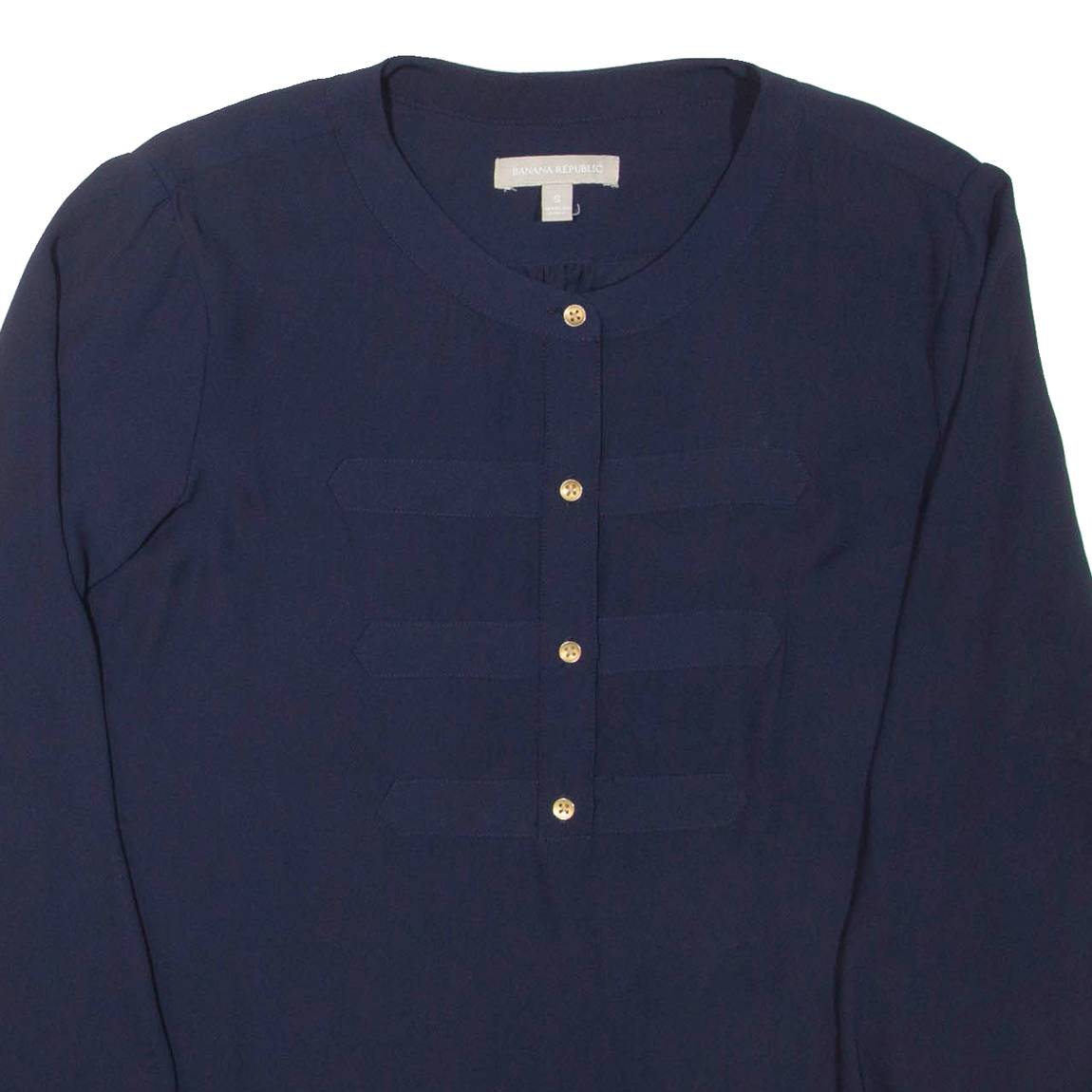 BANANA REPUBLIC Womens Blouse Blue Long Sleeve S