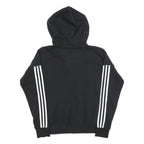 ADIDAS Womens Black Zip Up Hoodie S Cotton Blend Sportswear