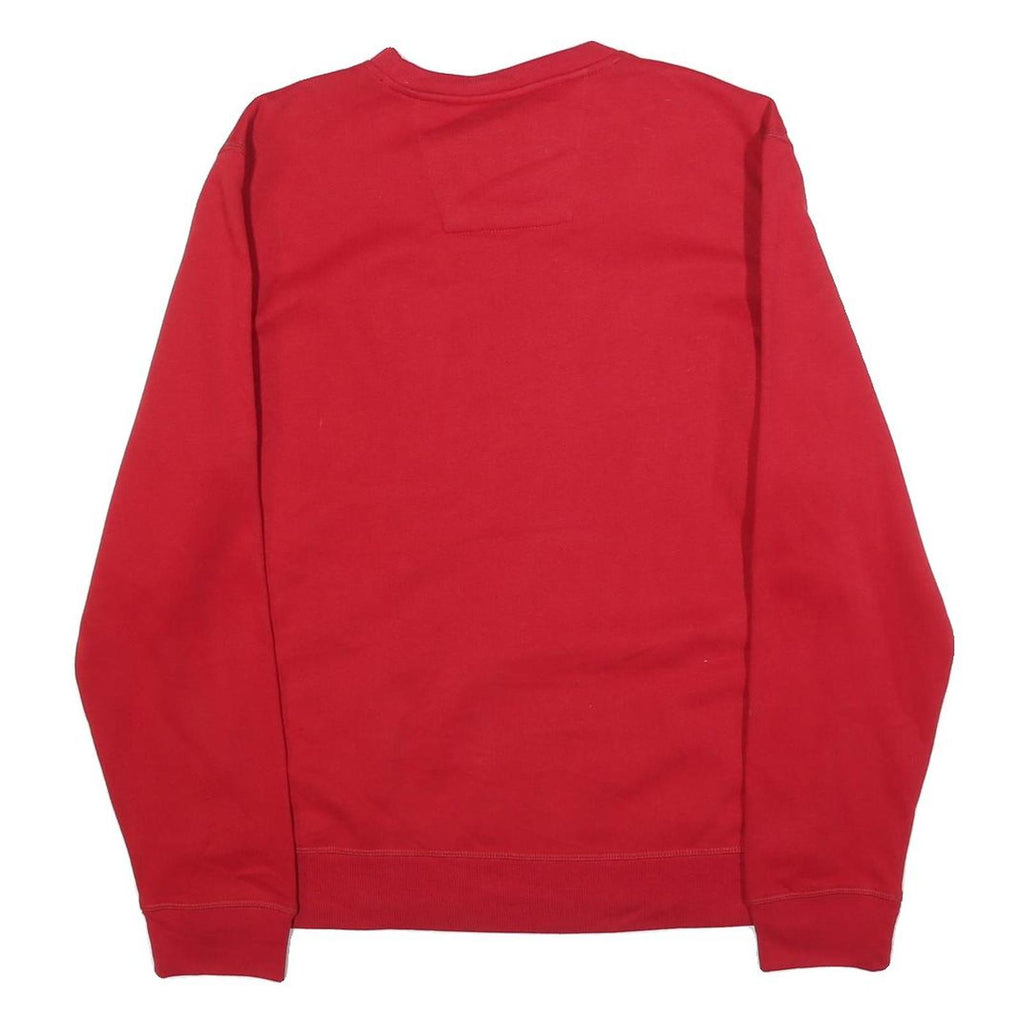 NAUTICA Mens Red Crew Neck M Cotton Blend Sweatshirt Pullover Casual Wear