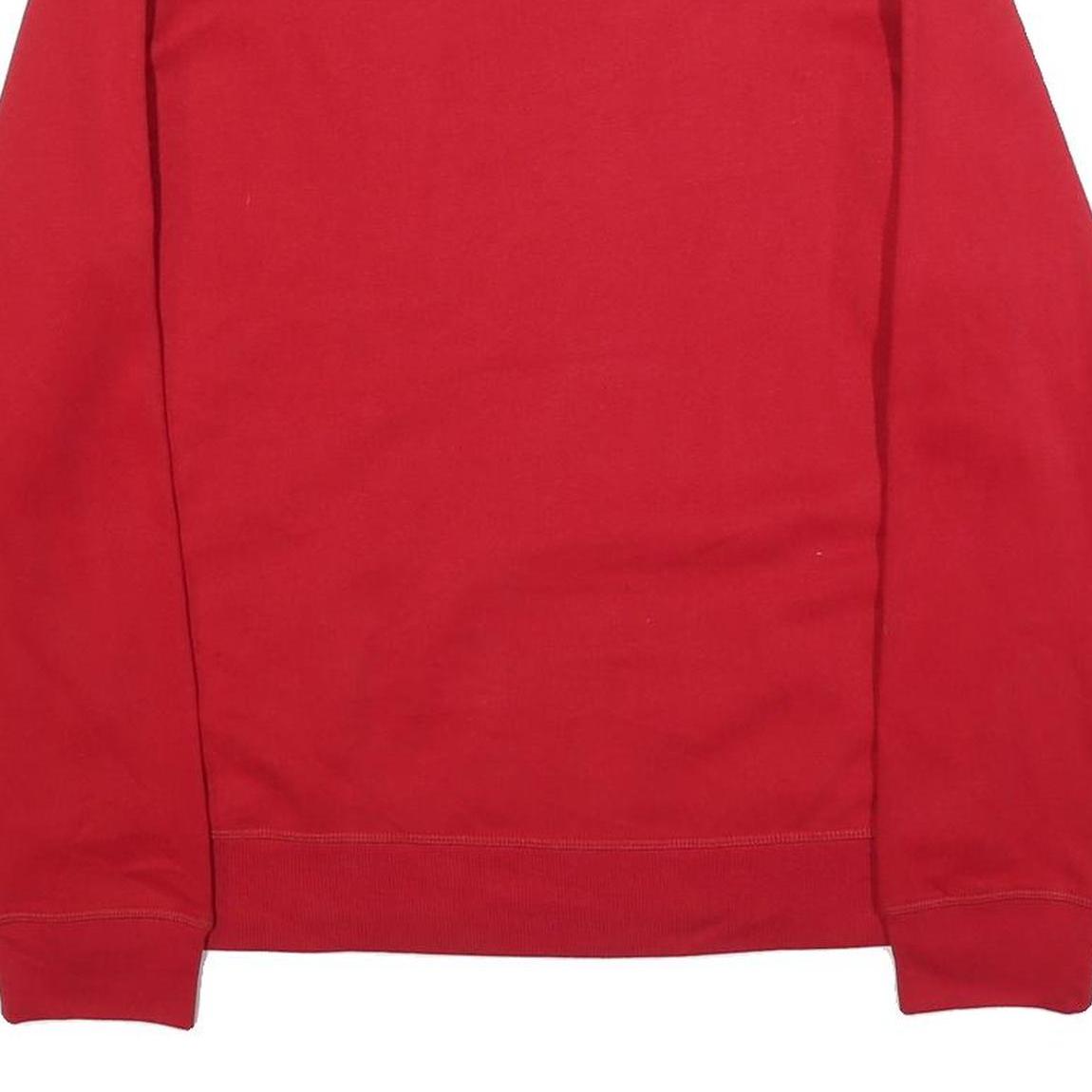 NAUTICA Mens Red Crew Neck M Cotton Blend Sweatshirt Pullover Casual Wear