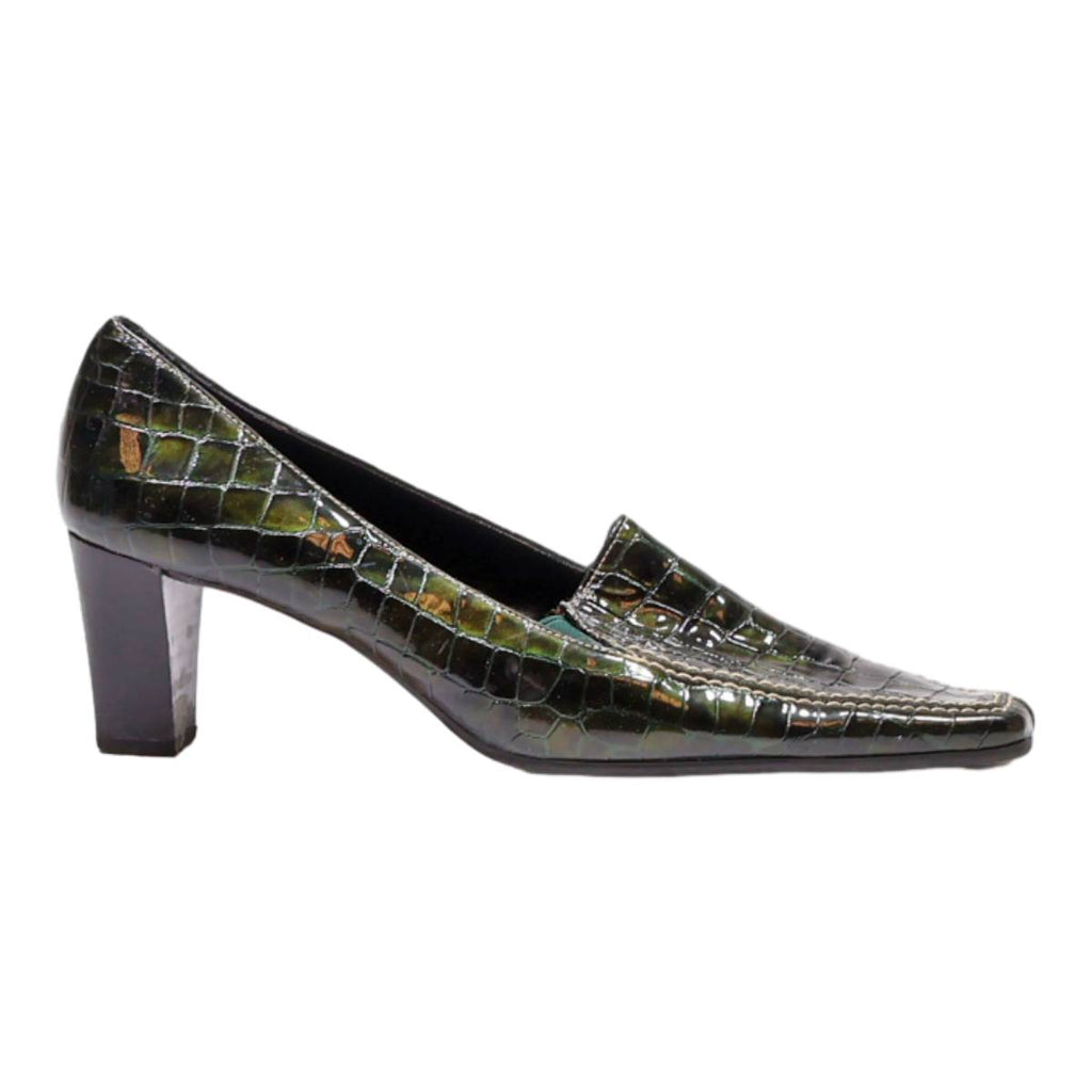 LODI Pump Heels Green Leather Womens UK 8